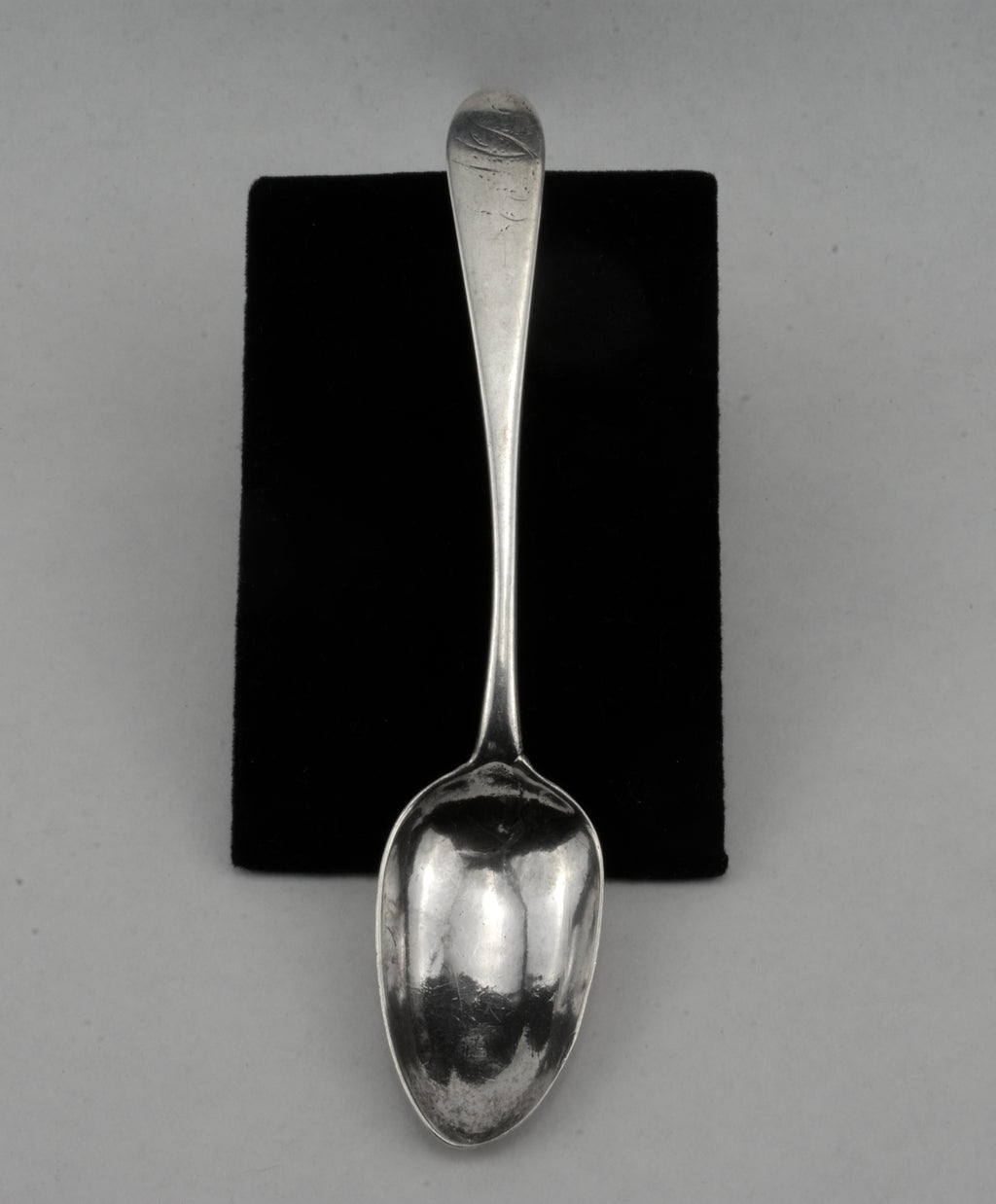 Antique John Vernon 18th Century American Silver Handmade Spoon