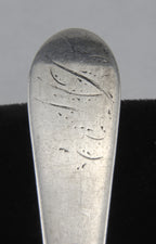 Antique John Vernon 18th Century American Silver Handmade Spoon