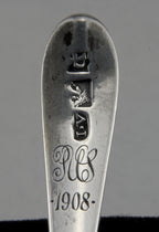 Antique John Vernon 18th Century American Silver Handmade Spoon