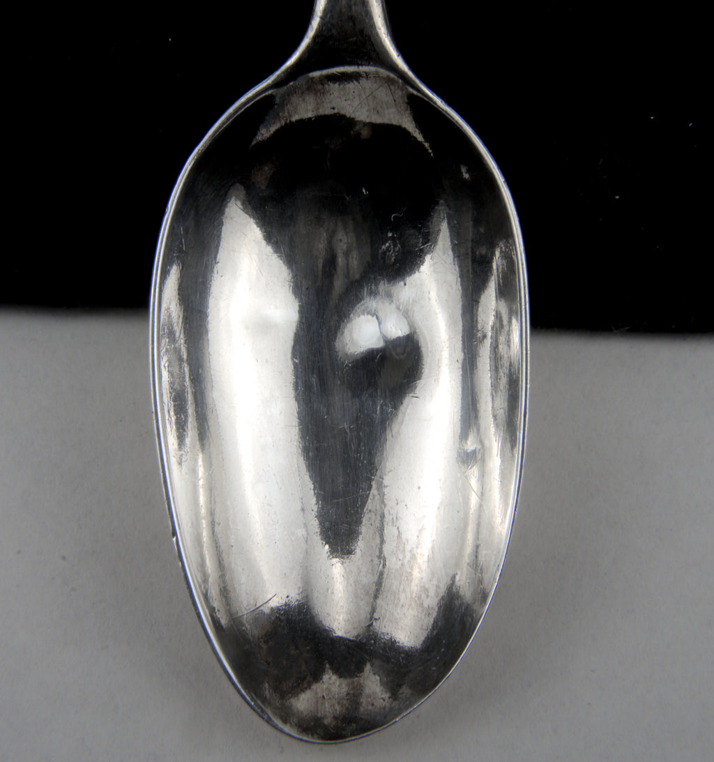 Antique John Vernon 18th Century American Silver Handmade Spoon