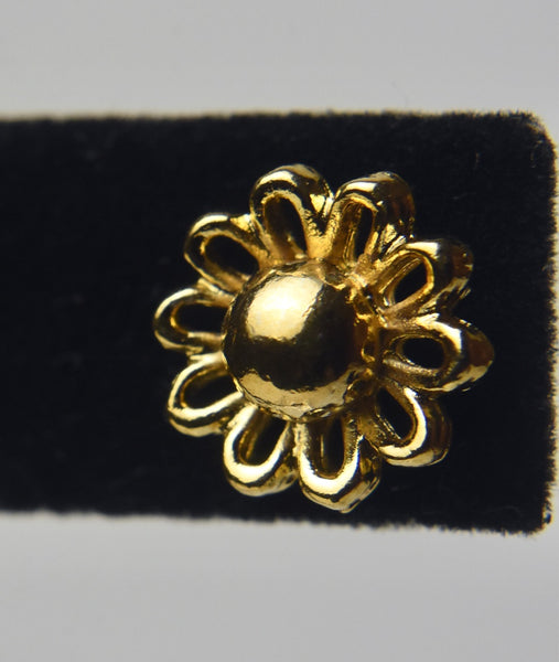 Vintage 14k Gold Filled Flower Stud Earrings