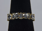 14k Yellow Gold Cubic Zirconia Ring - Size 5
