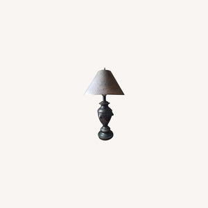 Vintage Neo-Classical Patinated Metal Table Lamp