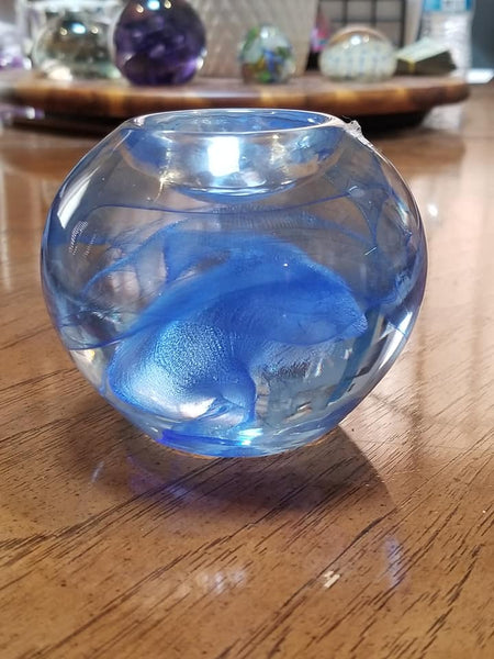 Kosta Boda - Heavy Glass Spherical Votive Holder