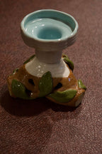 Secla - Vintage Fondeville Ceramic Candlestick Holders