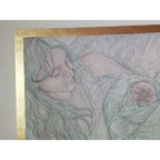 Guillaume Azoulay - "Motherhood" Figurative Line Lithograph #72/99