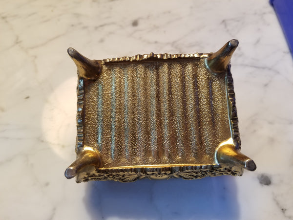 Brass Repousse Ornate Design Music Box