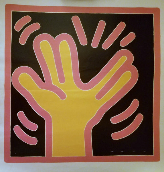 Keith Haring - "Untitled (for Cy Twombly), April 1988" Vintage Unframed Poster