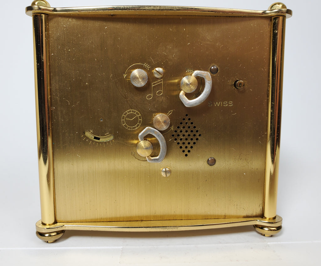 Bucherer - Vintage Swiss Musical Alarm Clock NON FUNCTIONING