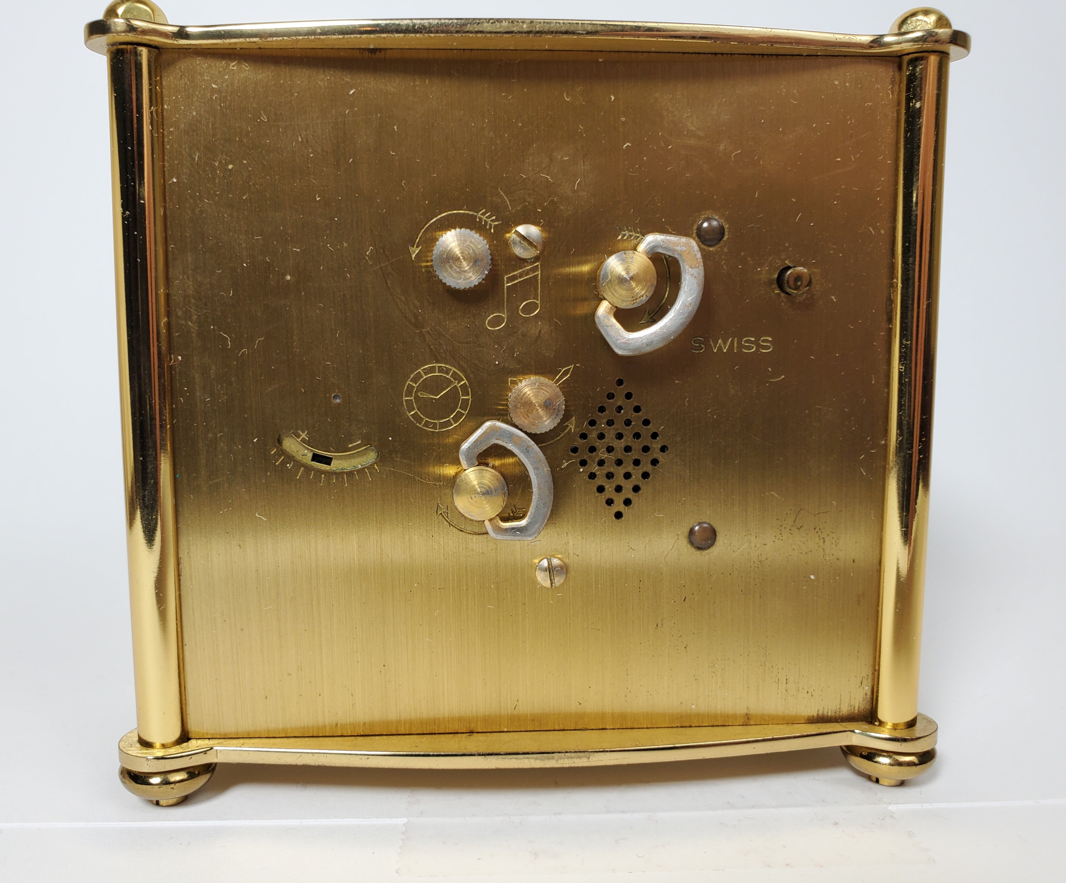 Bucherer - Vintage Swiss Musical Alarm Clock NON FUNCTIONING