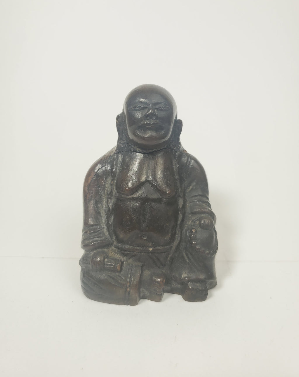 Vintage Primitive Carved Resin Buddha