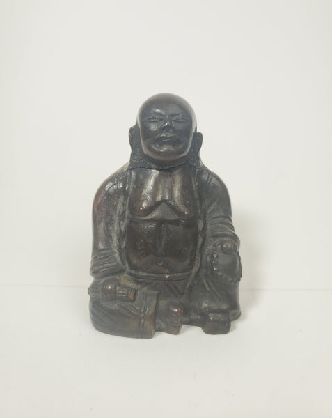 Vintage Primitive Carved Resin Buddha