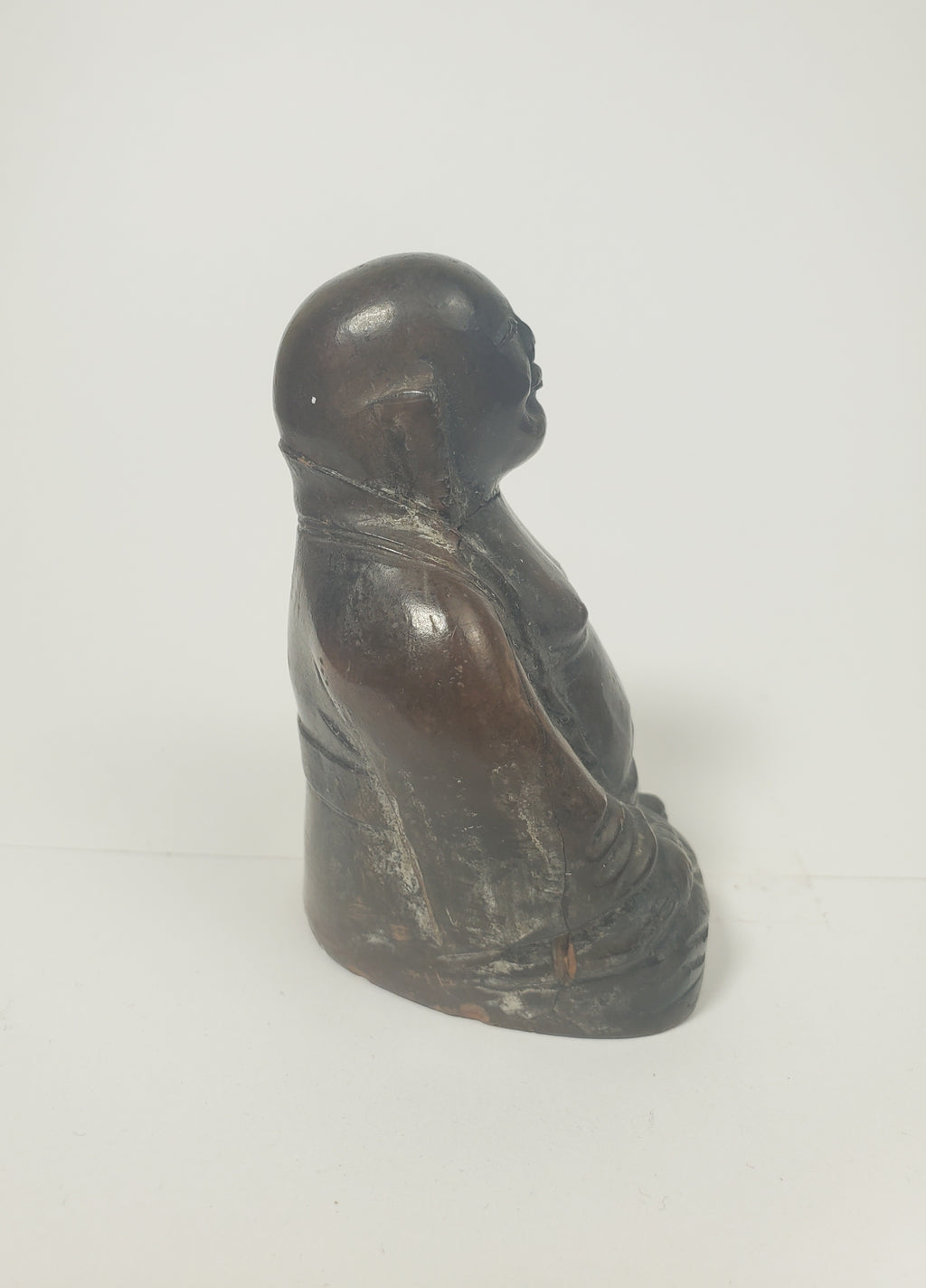 Vintage Primitive Carved Resin Buddha