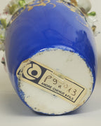 Jacob Petit - Antique Pair of Porcelain Flower Encrusted Scent Bottles With Stoppers