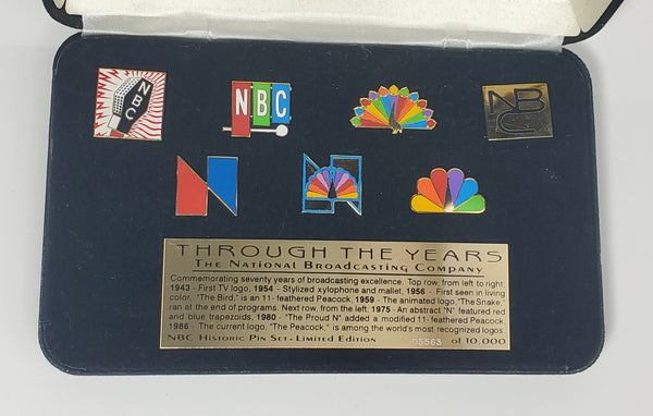 Limited Edition NBC Through the Years Historic Pin Set