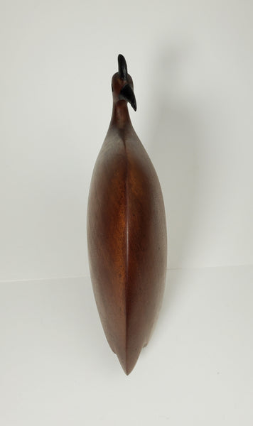 Handmade Zimbabwean Carved Wood Bird - 6.75"