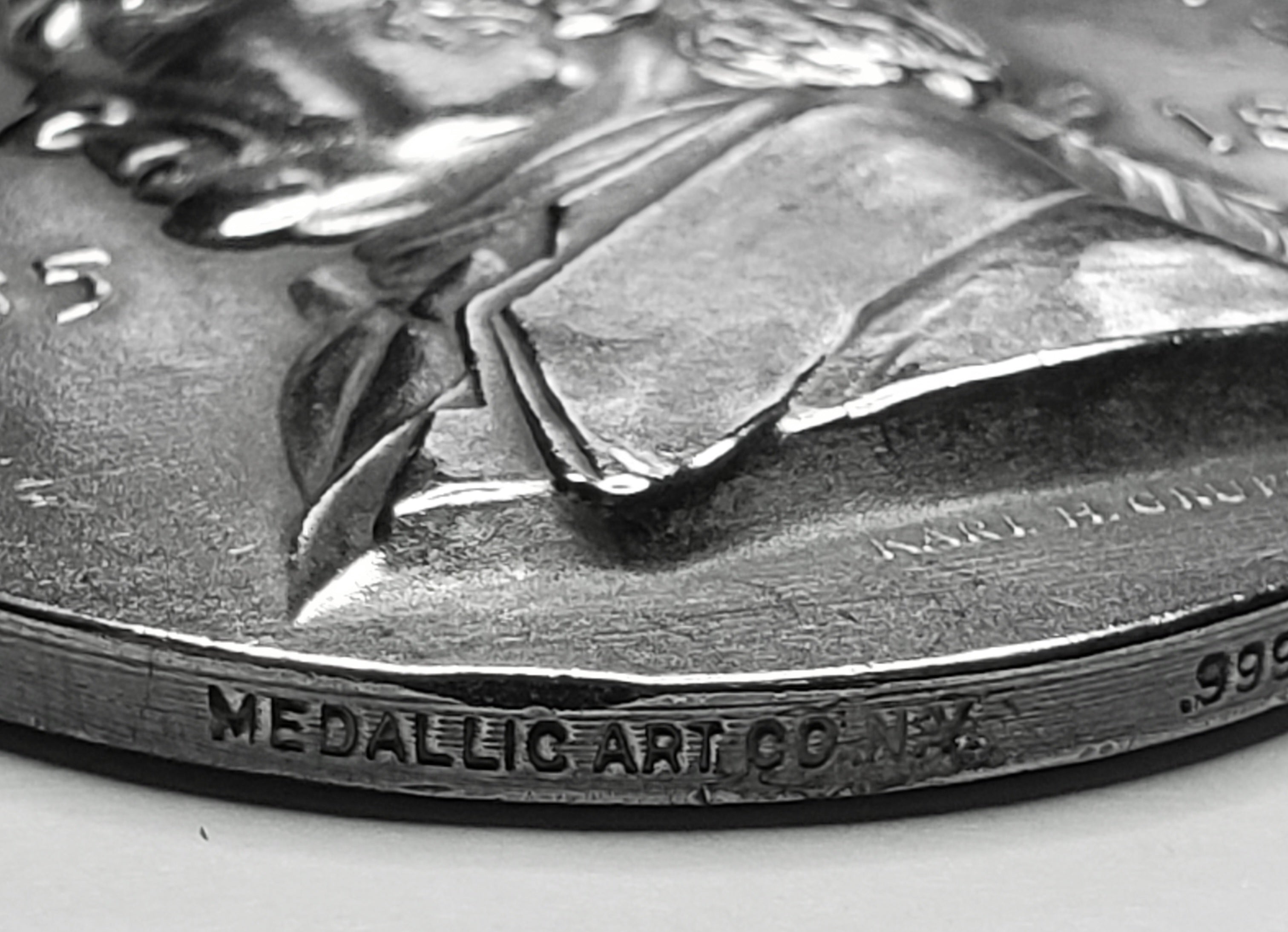Medallic Art Co. - John Marshall LIMITED EDITION .999+ Pure Silver 1965 Medallion #413