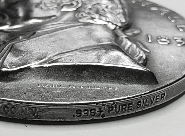 Medallic Art Co. - John Marshall LIMITED EDITION .999+ Pure Silver 1965 Medallion #413