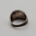 Multicolor Mother-of-pearl Sterling Silver Inlaid Ring - Size 6.5