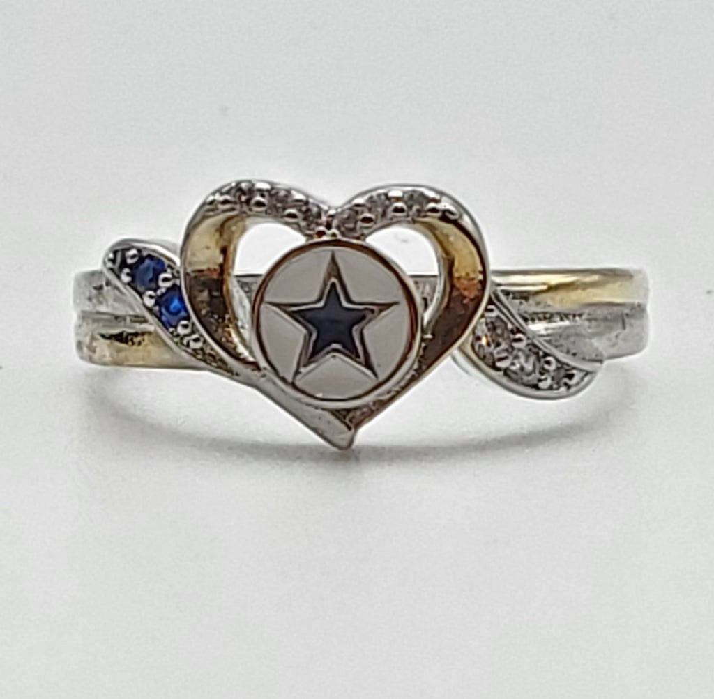 Dallas Cowboys Sterling Silver Ring - Size 7.5 – Home Again Vintage