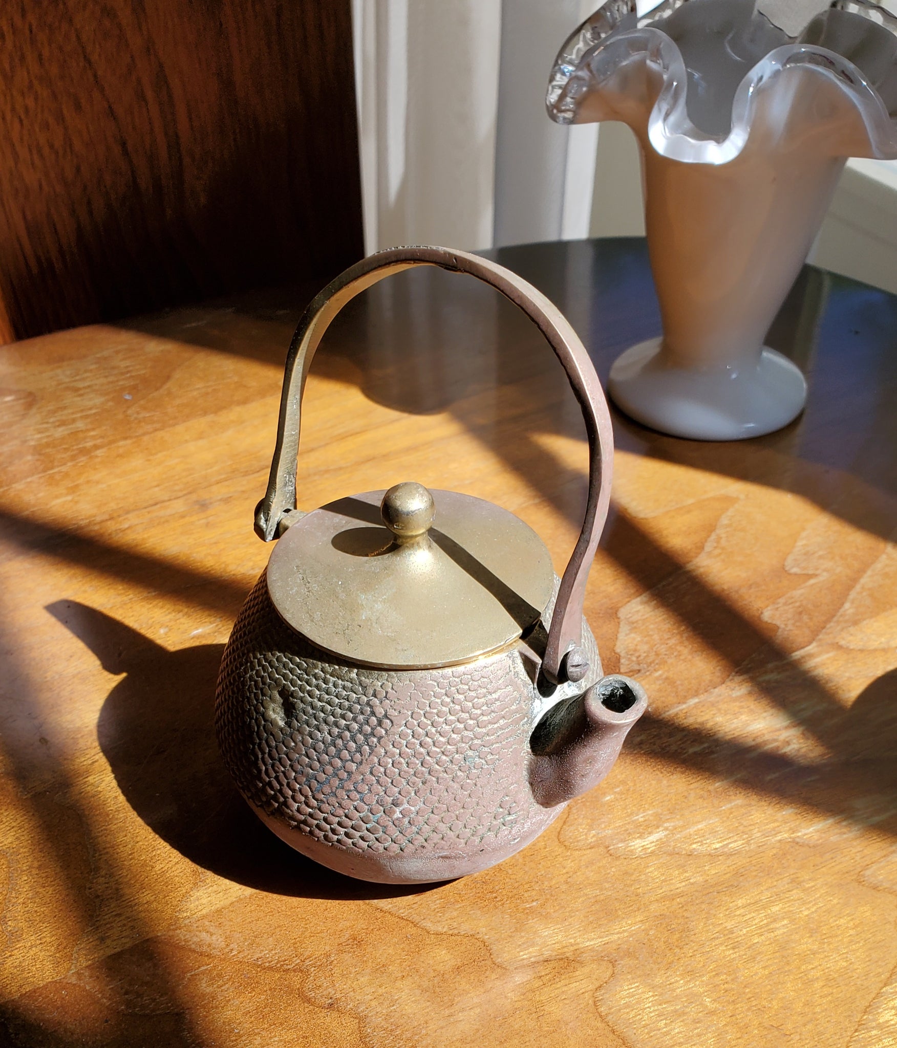 Small Ornamental Brass Teapot