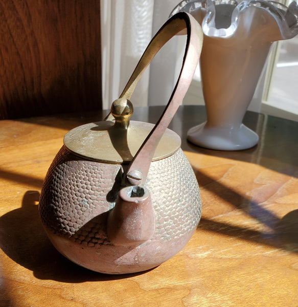 Small Ornamental Brass Teapot