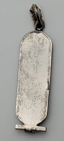 Vintage Silver Egyptian Cartouche Pendant