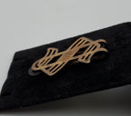 Ehlers & Co. - Vintage Sterling Silver Gold Filled Monogrammed Dollar Sign Money Clip