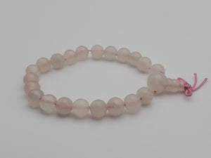 Rose Quartz Beaded Stretch Bracelet