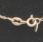 Charoite Sterling Silver Pendant on Sterling Silver Chain Necklace - 20"