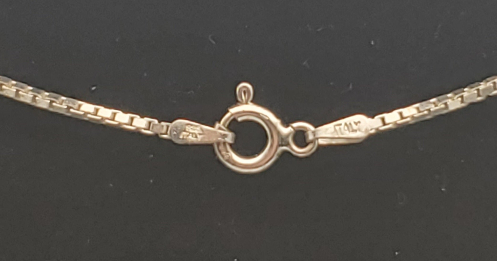 Vintage Amber Cabochon Dragonfly Sterling Silver Pendant on Sterling Silver Chain Necklace - 16"
