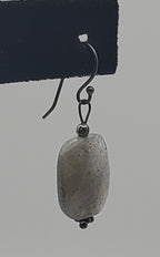 UNMATCHED Single Labradorite Faceted Vintage Sterling Silver Dangle Earring