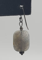 UNMATCHED Single Labradorite Faceted Vintage Sterling Silver Dangle Earring