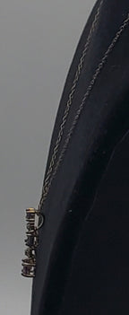 Ross-Simons - Amethyst and Diamond Gold Tone Sterling Silver Pendant on Chain Necklace - 18"