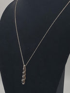 Ross-Simons - Blue Sapphire and Diamond Gold Tone Sterling Silver Pendant on Chain Necklace - 18"