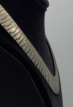 Vintage Modern Design Unique Link Collar Necklace - 17"