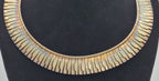 Vintage Modern Design Unique Link Collar Necklace - 17"