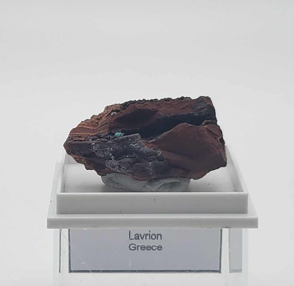 Agardite and Smithsonite Thumbnail Mineral Specimen - Christiana Mine, Greece