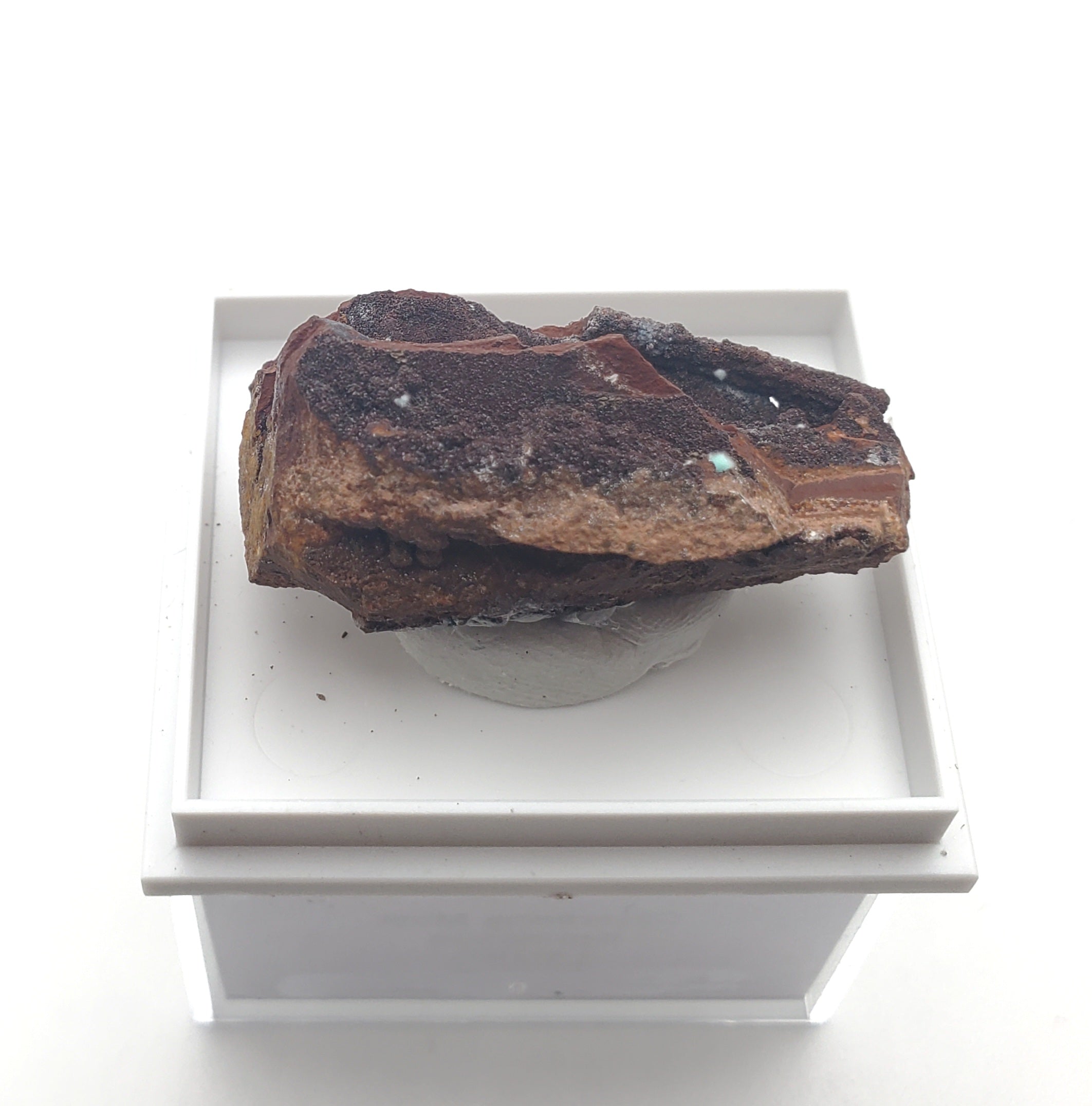 Agardite and Smithsonite Thumbnail Mineral Specimen - Christiana Mine, Greece