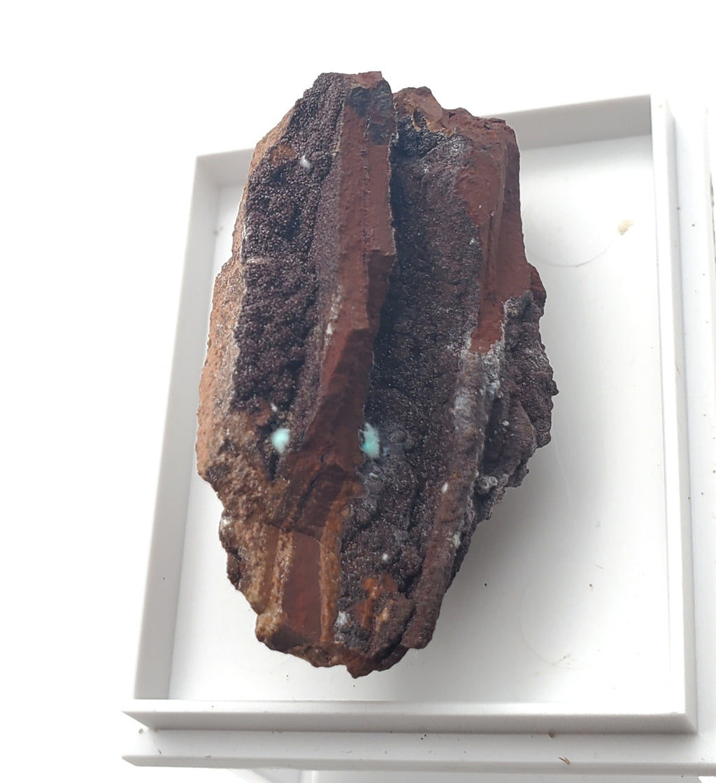 Agardite and Smithsonite Thumbnail Mineral Specimen - Christiana Mine, Greece