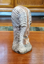 Handmade Carved Wood Mask Sculpture