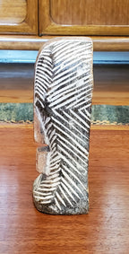 Handmade Carved Wood Mask Sculpture