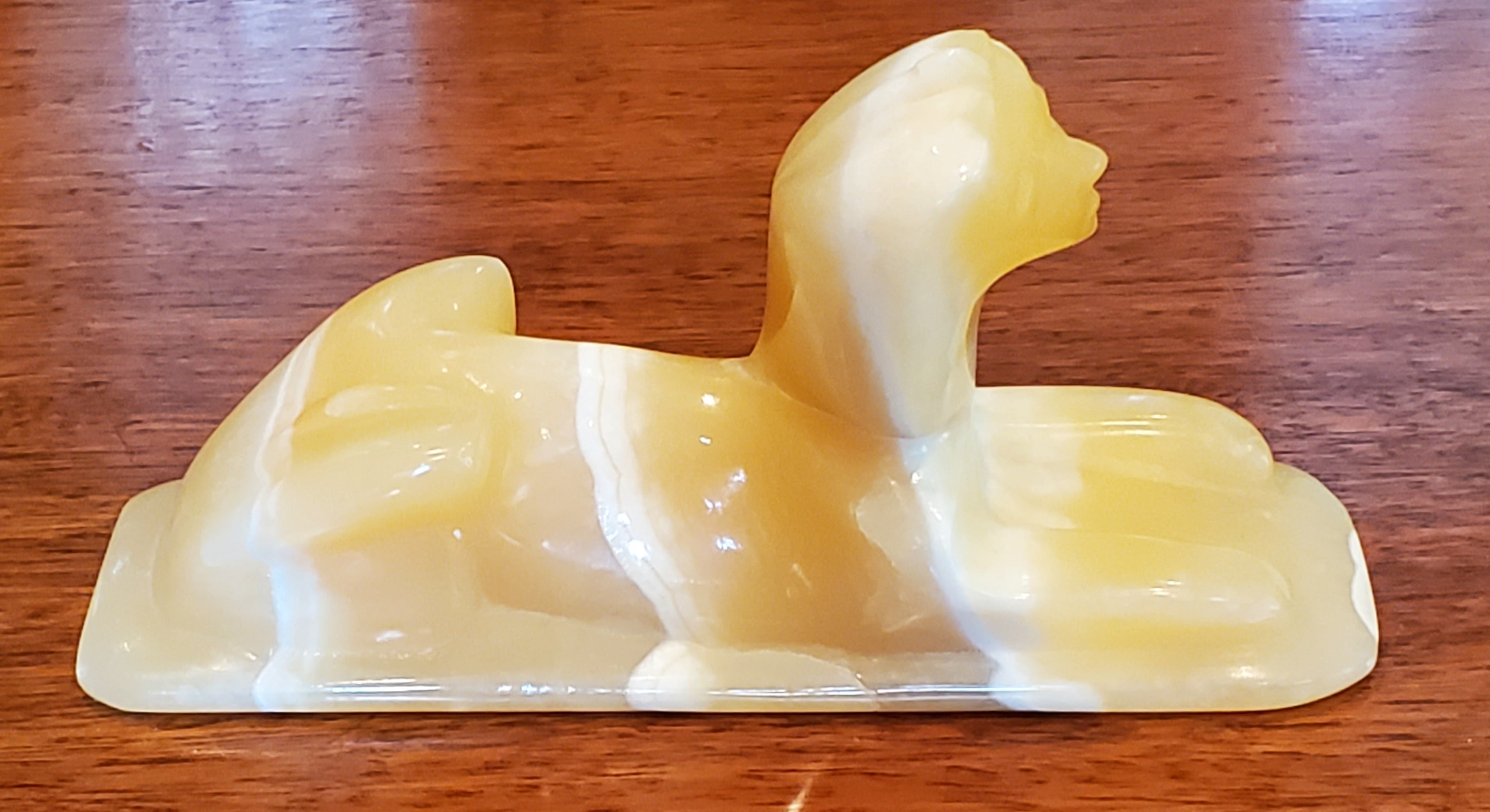 Carved Soapstone Sphinx