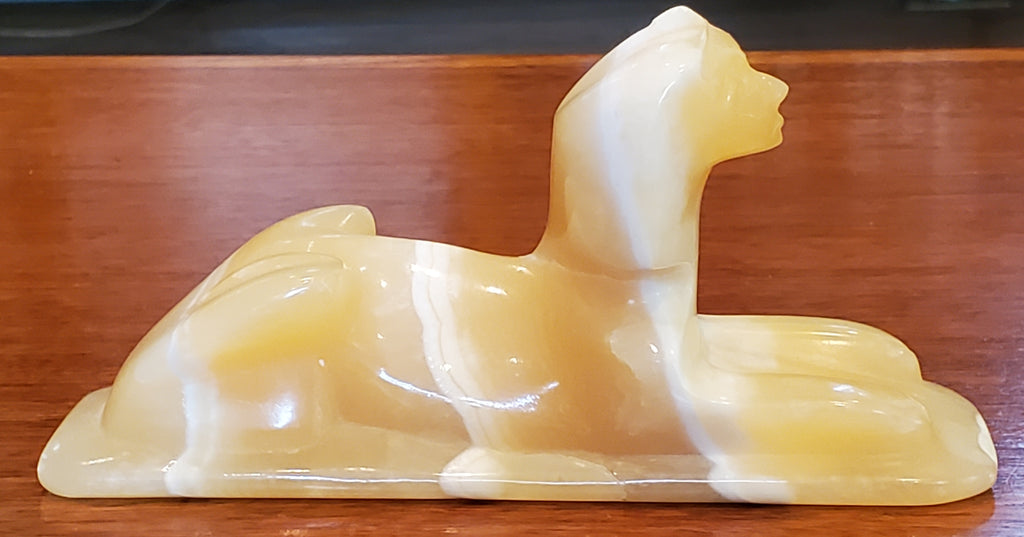 Carved Soapstone Sphinx