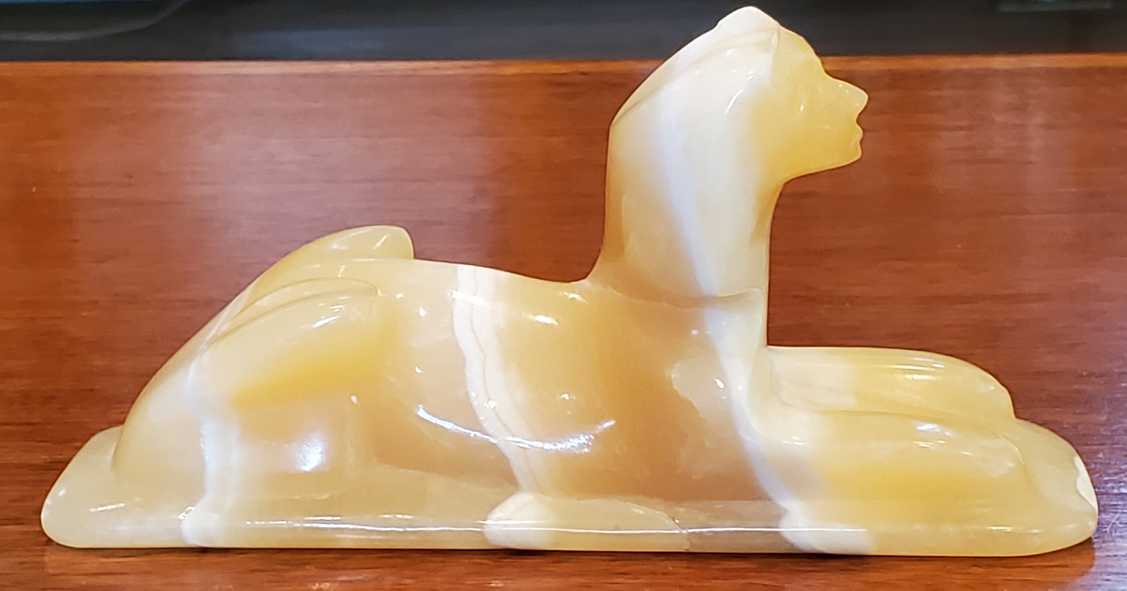 Carved Soapstone Sphinx
