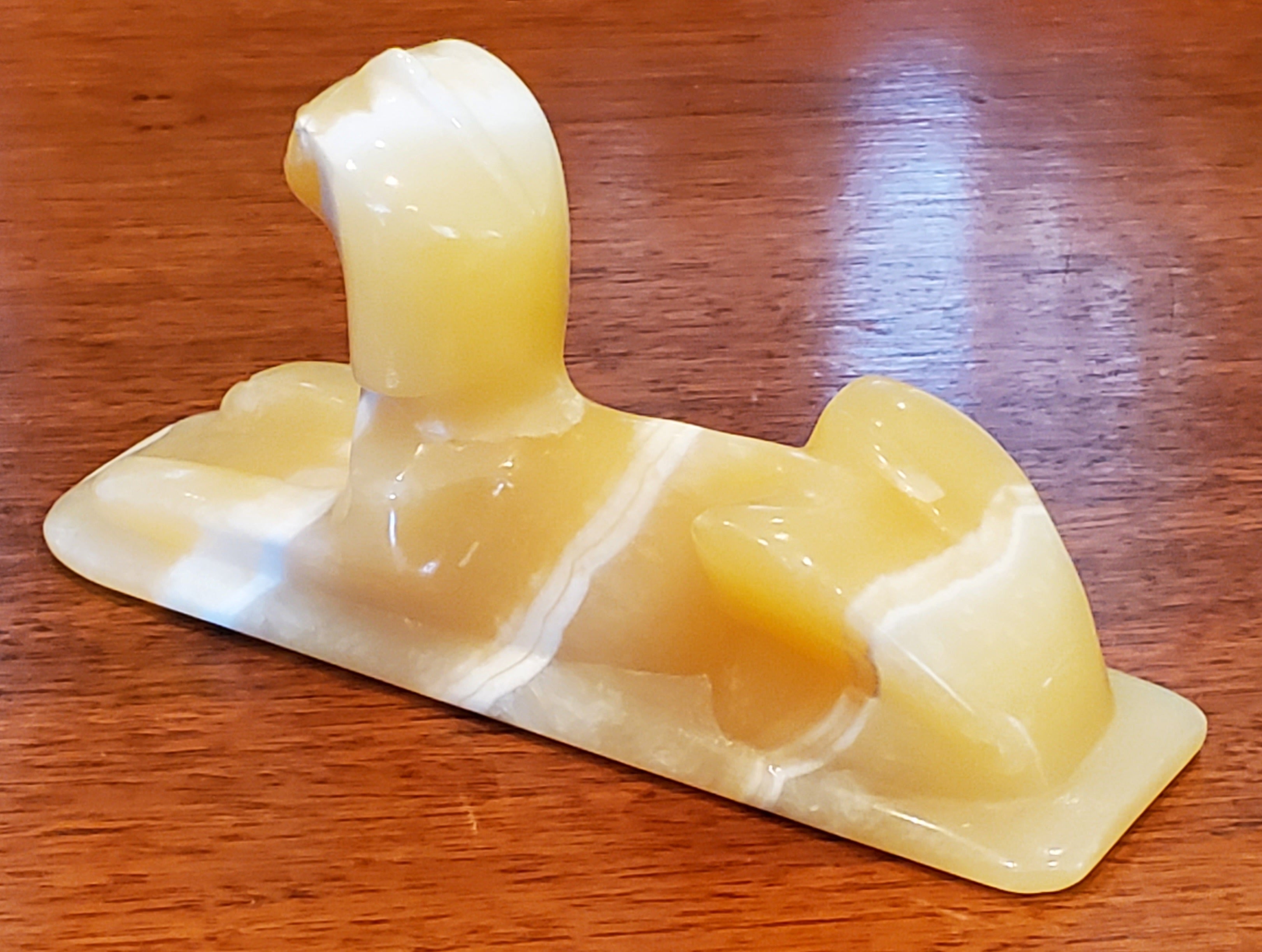 Carved Soapstone Sphinx