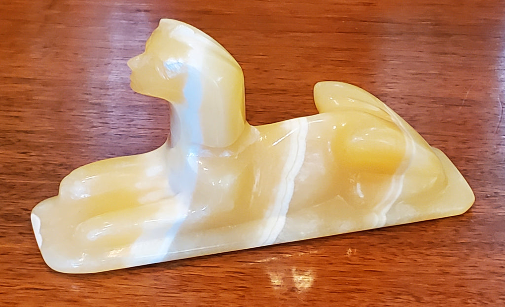 Carved Soapstone Sphinx