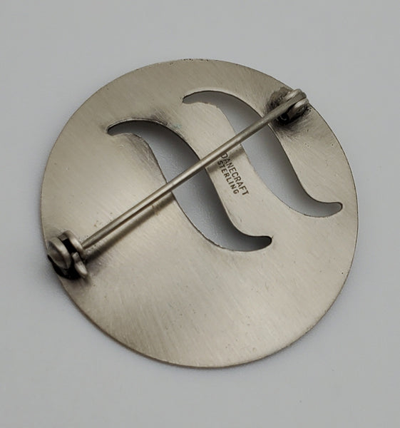 Danecraft - Vintage Modern Design Sterling Silver Brooch