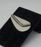 Vintage Sterling Silver Modern Asymmetrical Design Brooch