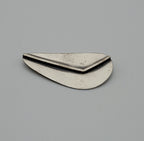 Vintage Sterling Silver Modern Asymmetrical Design Brooch